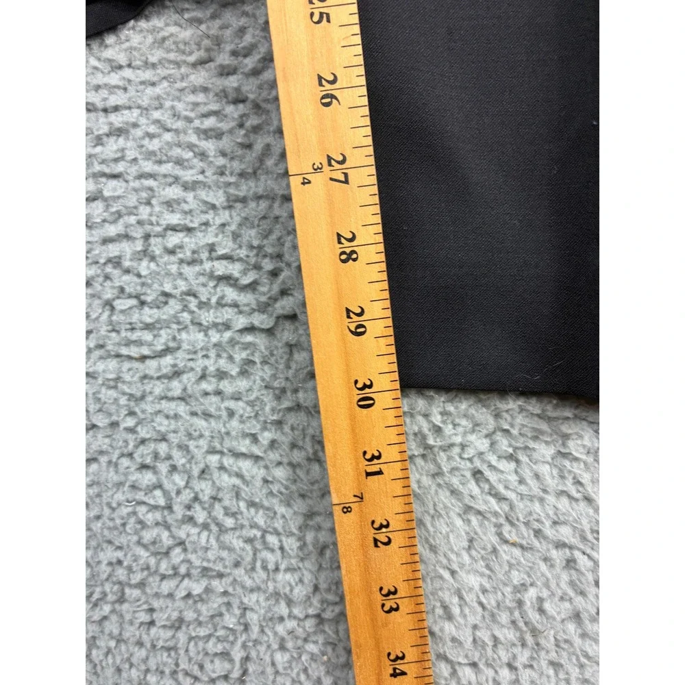 Banana Republic Flat Front Dress Pants Mens 32x30 Black Slacks Work Formal Suit